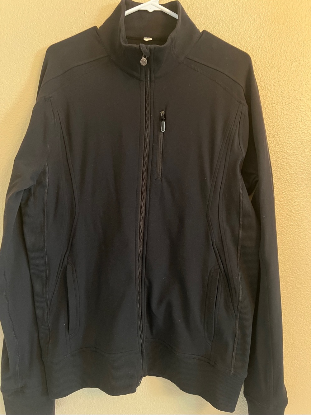 Lululemon Athletica Black Full-Zip Long Jacket Size L